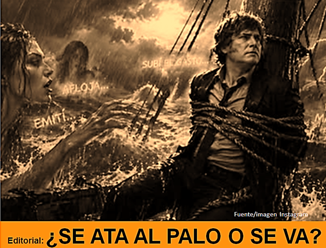 Se ata al palo o se va