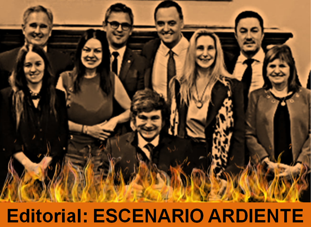 Escenario ardiente