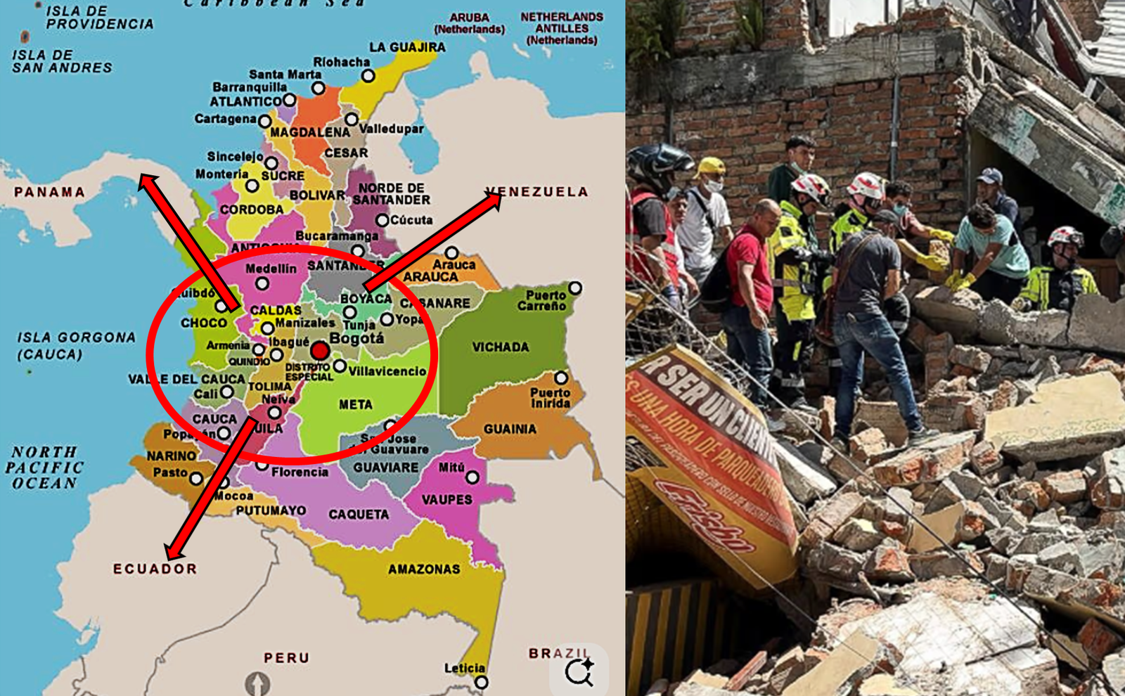 Otra desgracia por efecto sísmico