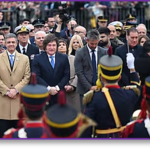 Interpretaciones en la conmemoración MILEI PLAZA SAN MARTÍN